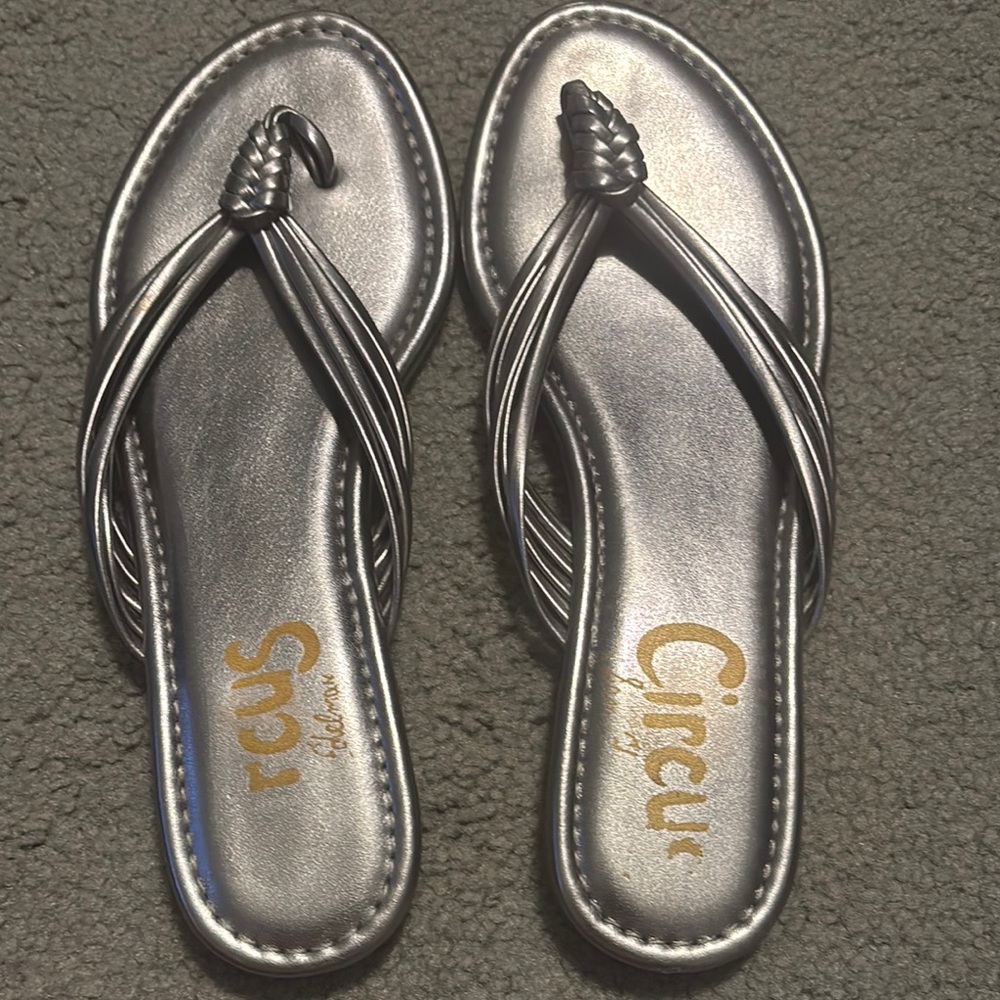 Circus by Sam Edelman Silver Metallic Sandals